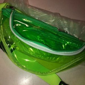lime green fanny pack